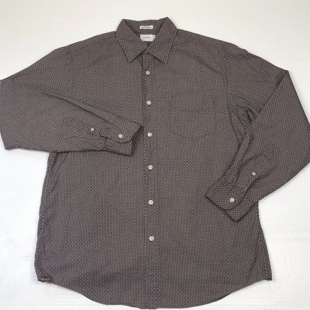 J. Crew Geometric Print Men's Dress/Casual Shirt